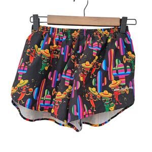 Colorful Patterned Women's Athletic Shorts